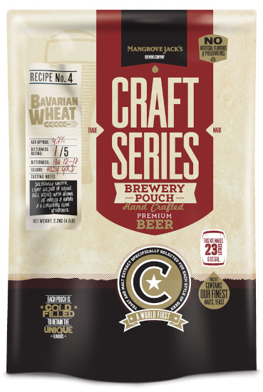 Mangrove Jack's Craft Series Bavarian Wheat - 2.2kg (40 Pints) Recipe No.4 Mangrove Jack's Craft Series Bavarian Wheat - 2.2kg (40 Pints) Recipe No.4